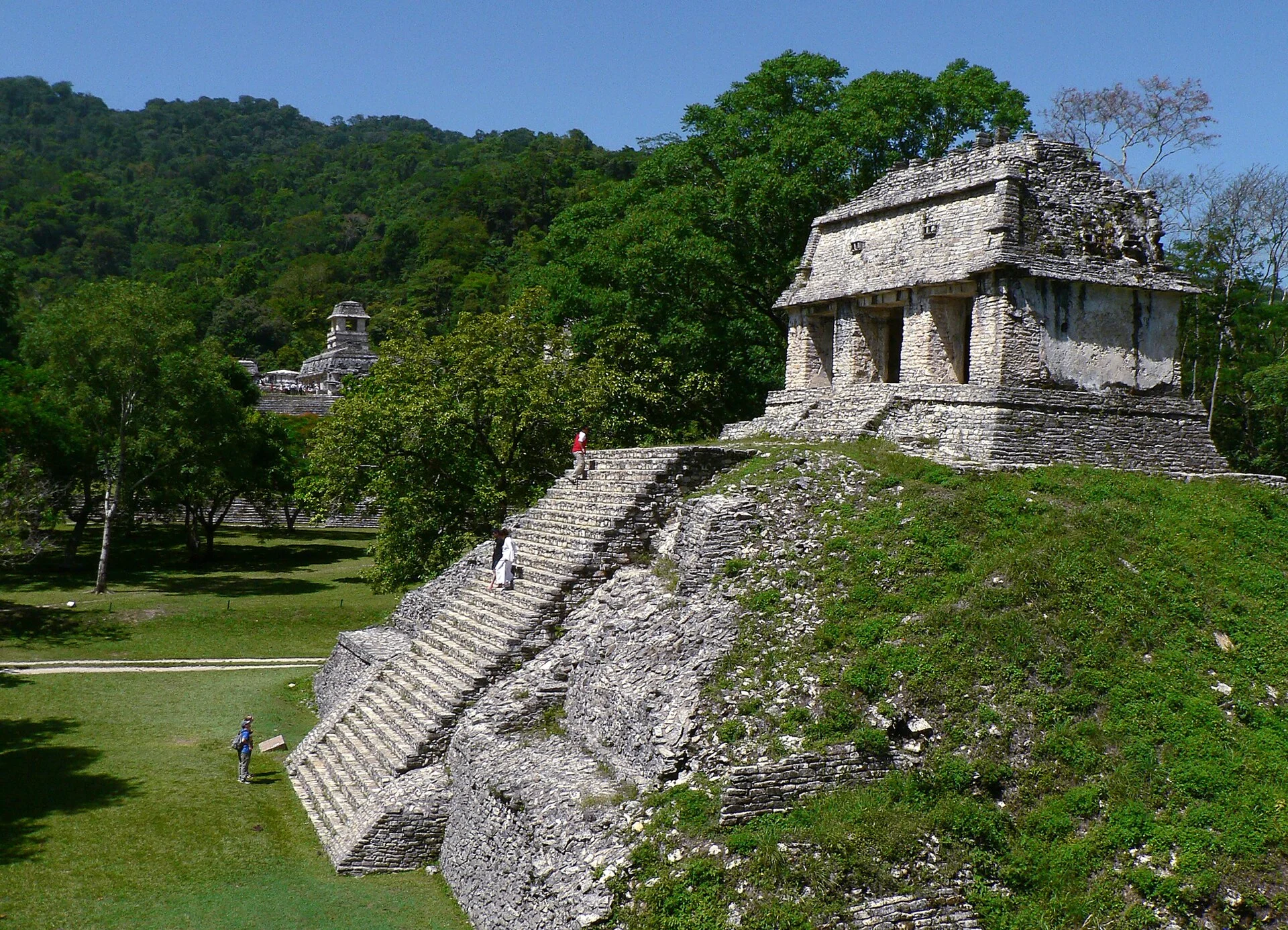 Templo de las Inscripciones en la zona arqueológica de Palenque, Chiapas