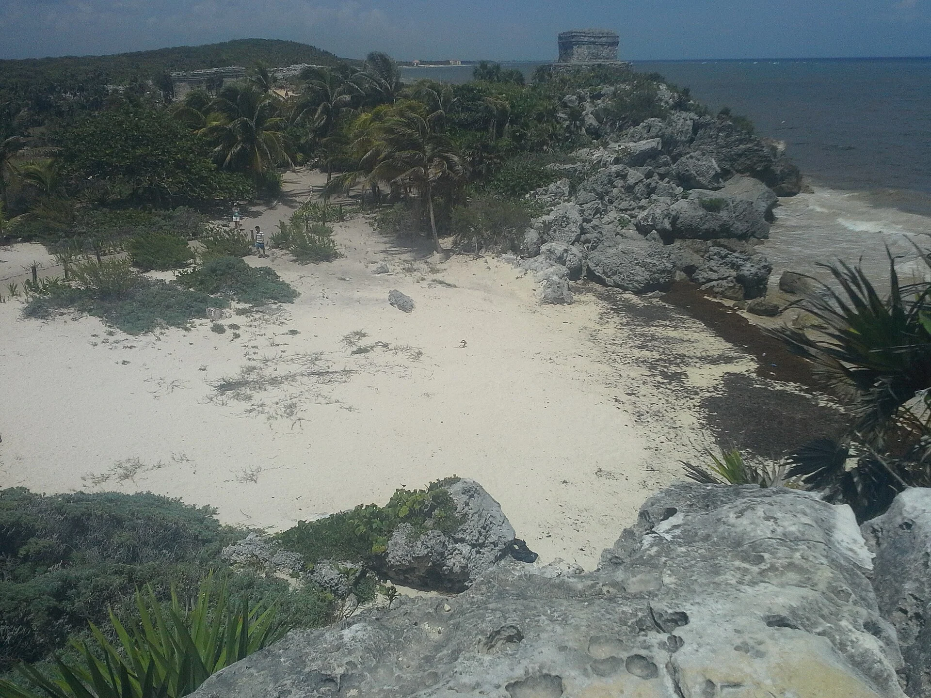 Ruinas mayas de Tulum frente al mar Caribe